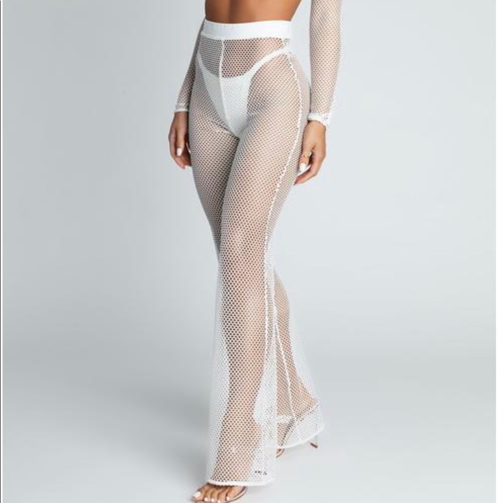 Meshki Net Swim Coverup Pants Size Medium NWT
